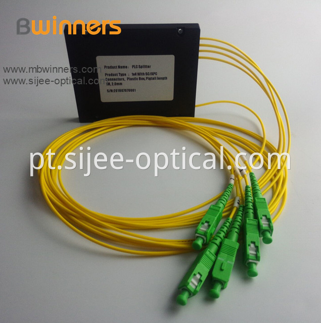 Cassette Type 1x4 Sc Apc Plastic Box Plc Splitter